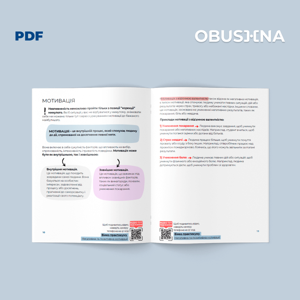 Робочий зошит Невпевненість